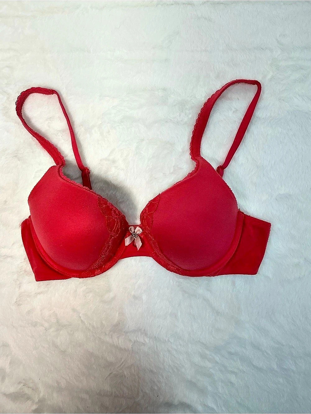 Victoria's Secret Body by Victoria Perfect Shape Bra Red 34C